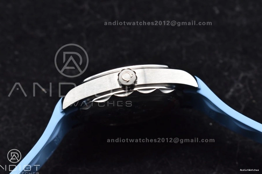 41mm A8900 1:1 on Terra Super 515 Rubber Dial Edition VSF Strap Blue Best Aqua Summer Blue Lightweight Clone 0208